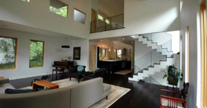 Howard Circle Residence Interior Living Room Pimsler Hoss Architects