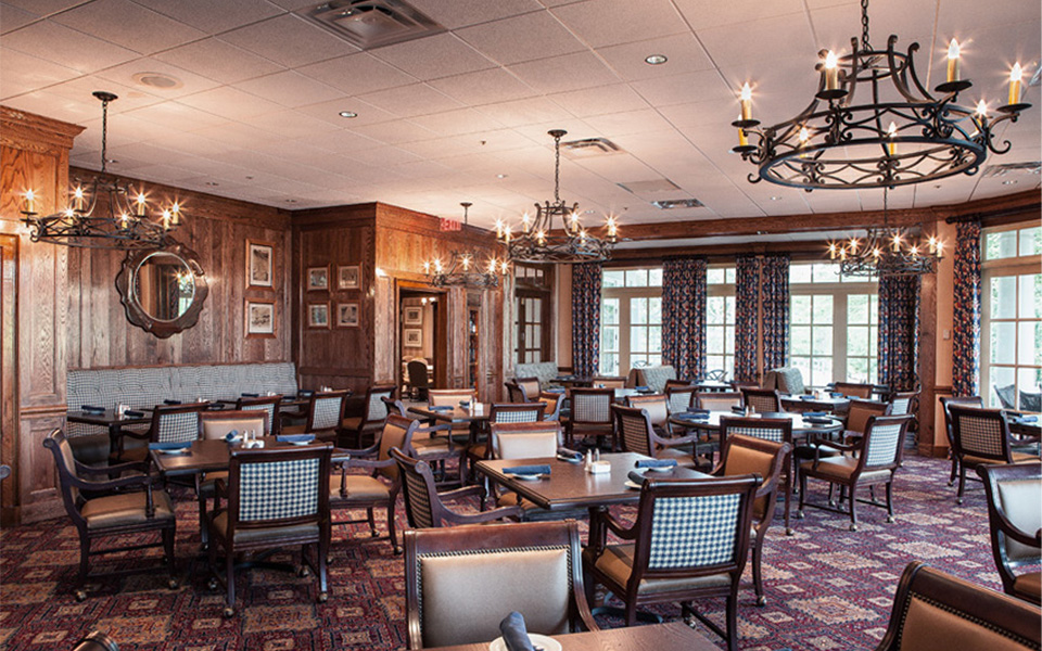 Chattahoochee Country Club in Gainesville, GA interior dining room