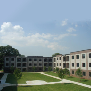 Crogman School Lofts Atlanta, GA exterior courtyard