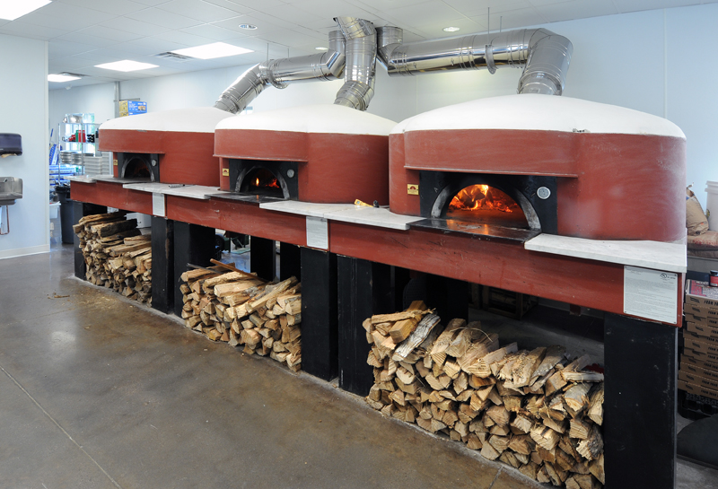 Pizzeria Lucca of Roswell, GA interior wood burning ovens