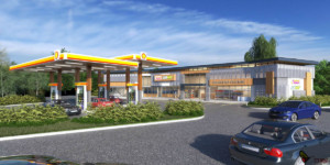 Buckhead Convenience Store Exterior Daytime Rendering